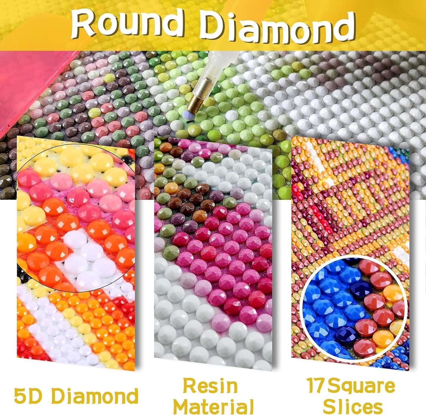 5D Sunflower Diamond Painting Letter Full Drill You Are My Smile by Number Kits, Paint with Diamonds Set DIY Craft Arts Home Decorations 30X40Cm (12"X16")