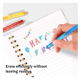 Erasable Gel Pens, 18 Colors Retractable Erasable Pens Clicker, Fine Point, Make Mistakes Disappear, Assorted Color Inks for Drawing Writing Planner and Crossword Puzzles