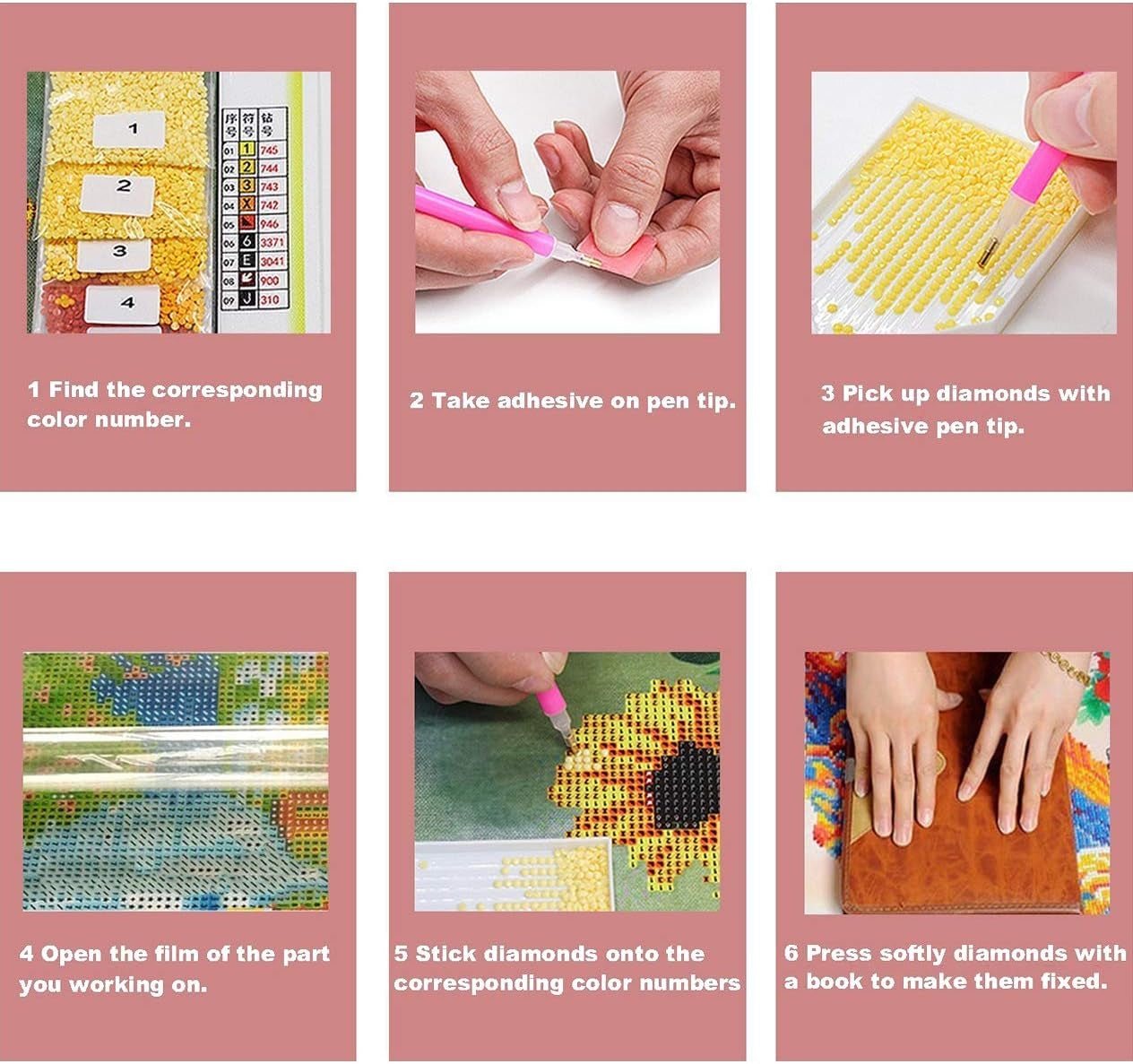 5D Sunflower Diamond Painting Letter Full Drill You Are My Smile by Number Kits, Paint with Diamonds Set DIY Craft Arts Home Decorations 30X40Cm (12"X16")