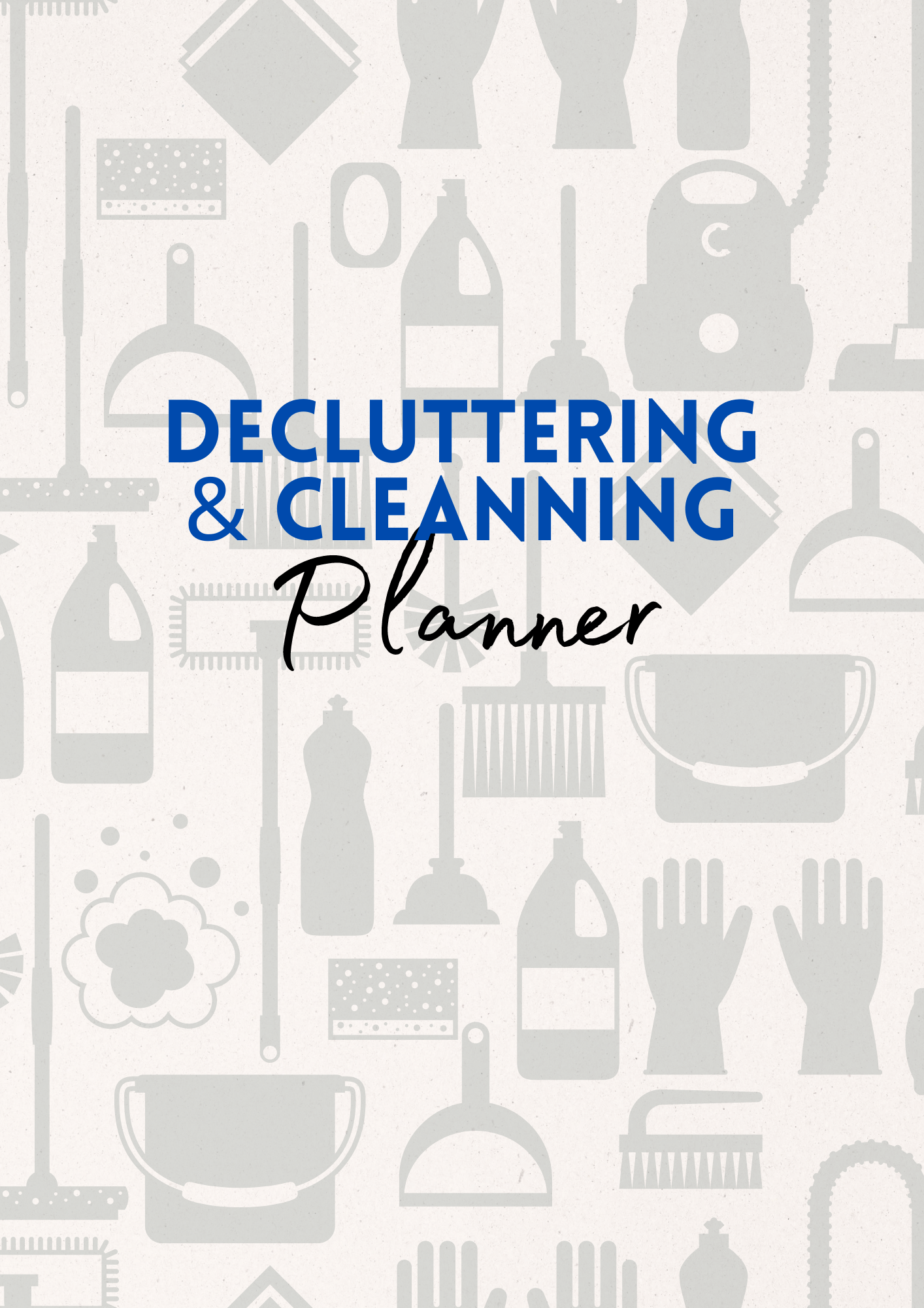 Digital Download - Declutter/Cleaning Planner