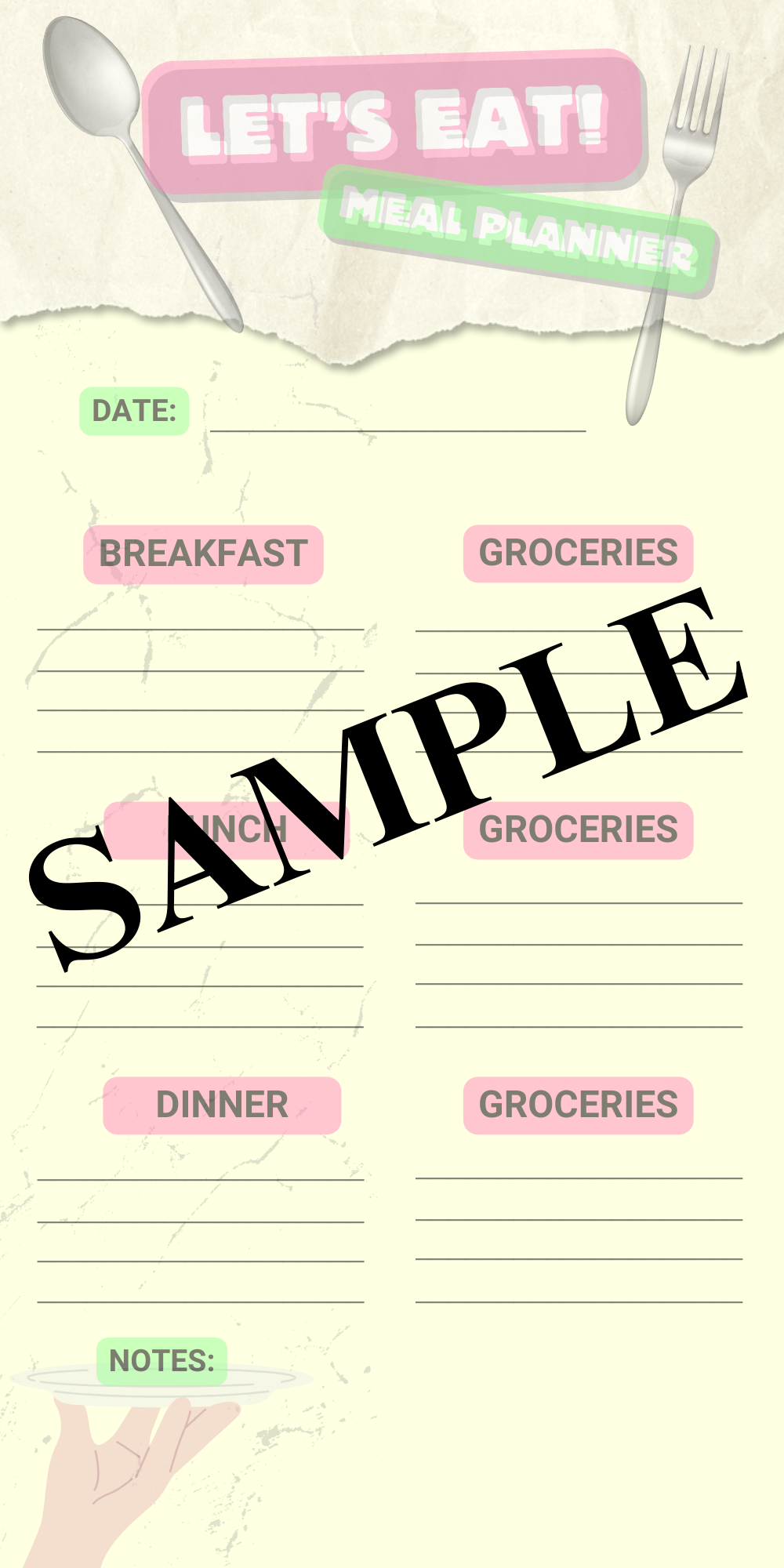 Digital Download - Meal Planner