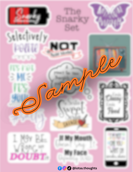 Digital Download - Snarky Sticker Sheet