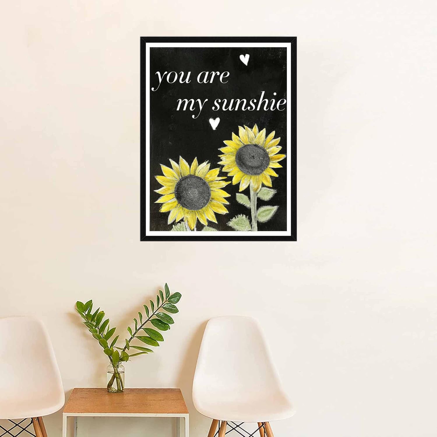 5D Sunflower Diamond Painting Letter Full Drill You Are My Smile by Number Kits, Paint with Diamonds Set DIY Craft Arts Home Decorations 30X40Cm (12"X16")